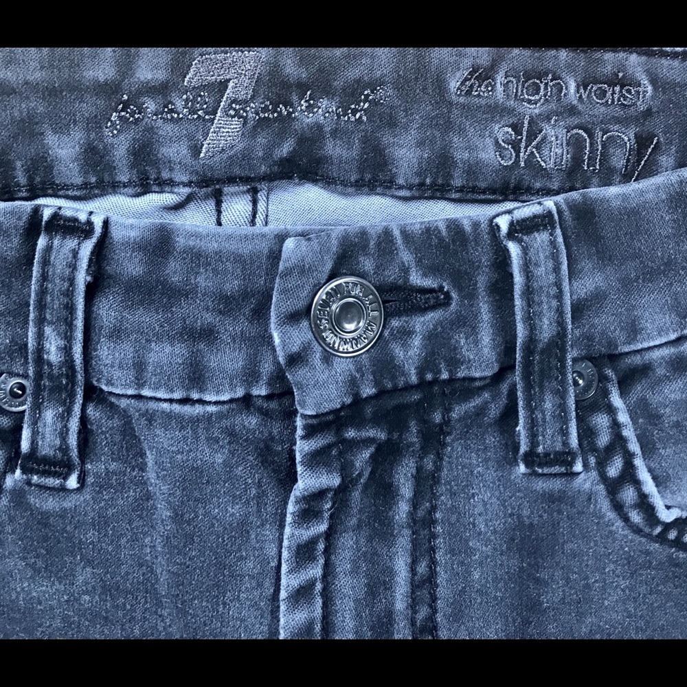 FOR ALL MANKIND High Waist Skinny Jeans